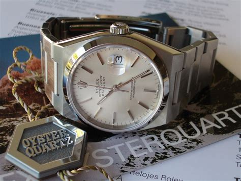 rolex quartz oro bianco|rolex oyster quartz 1975.